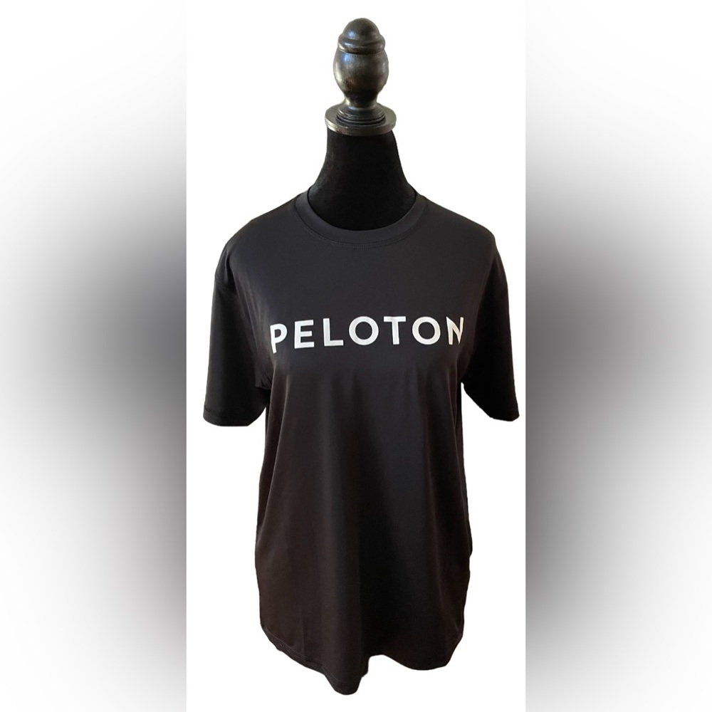 Peloton: Black and White Short Sleeve Tee Shirt